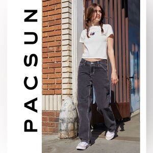 ✂️ 3/$25! Pac Sun John Gault Black Carpenter Pants Size Small